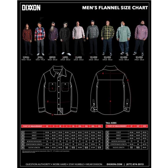 Dixxon Big Men's The Sidecar Flannel Button Up Party Shirt Orange Brown Size 4X - Picture 7 of 7